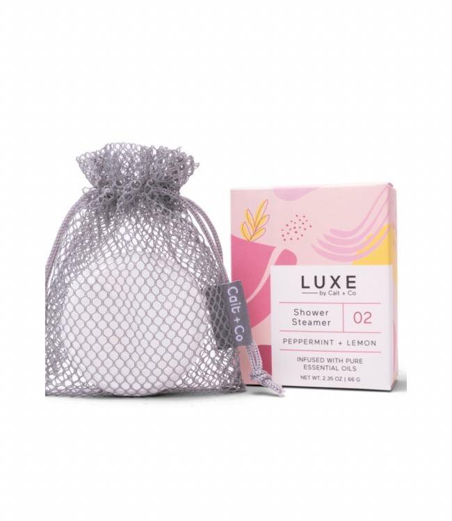Cait & Co Luxe Peppermint + Lemon Shower Steamer