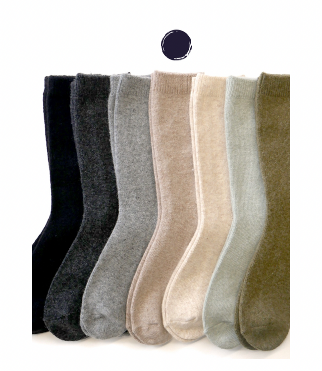 Cashmere Wool Socks-Grey Taupe