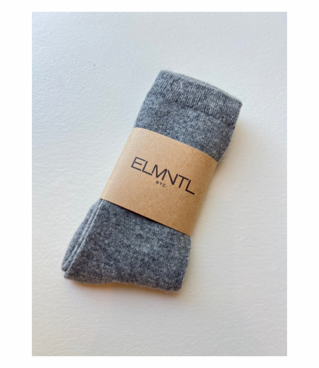 Cashmere Wool Socks-Grey Ash