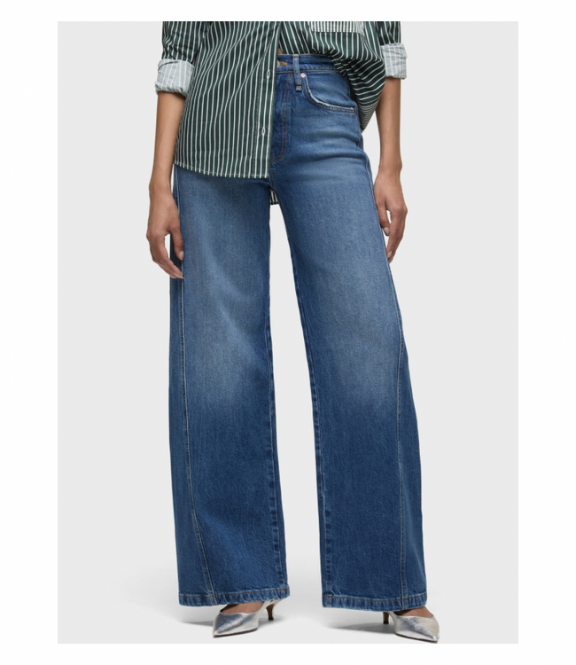 James High-Rise Wide Leg w/ Seaming Jeans