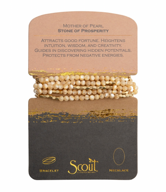 Stone Wrap Mother of Pearl/Gold - Stone of Prosperity
