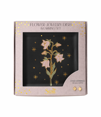 Jewelry Dish & Stud Earring Set