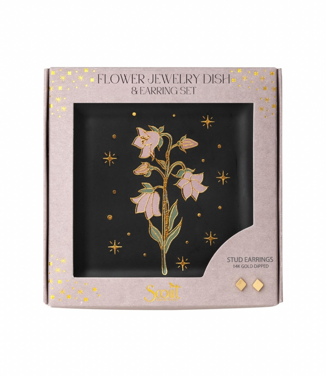 Jewelry Dish & Stud Earring Set