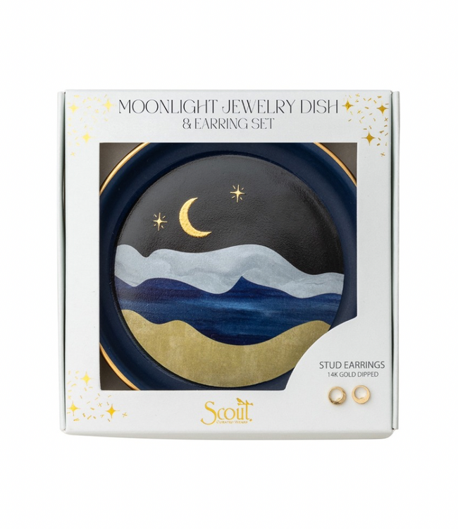 Jewelry Dish & Stud Earring Set