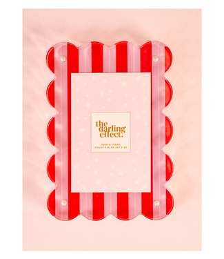 The Darling Effect Rectangle Scalloped Acrylic Frame