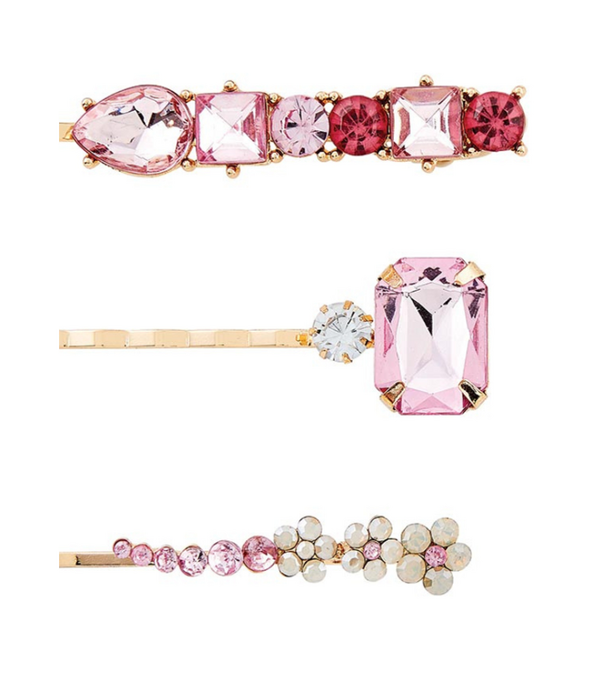Crystal Hair Pins - Rose Jewels