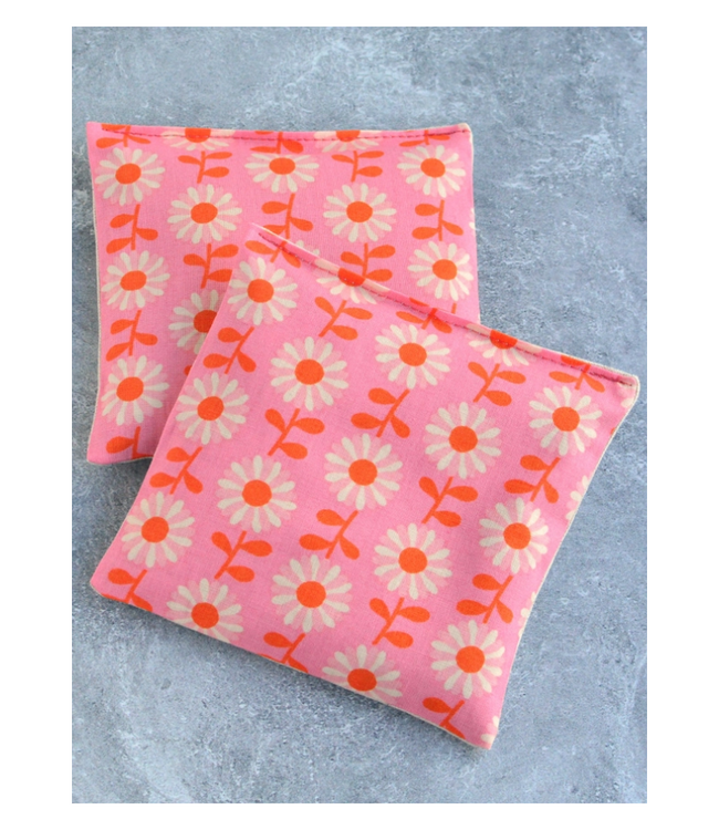Field of Flowers Sorbet Pink Cotton Lavender Sachet Bundle
