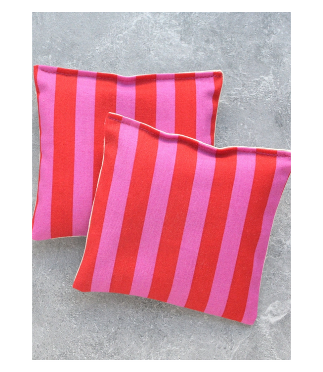 Lavender Sachet Bundle - Deep Pink Cabana Stripes