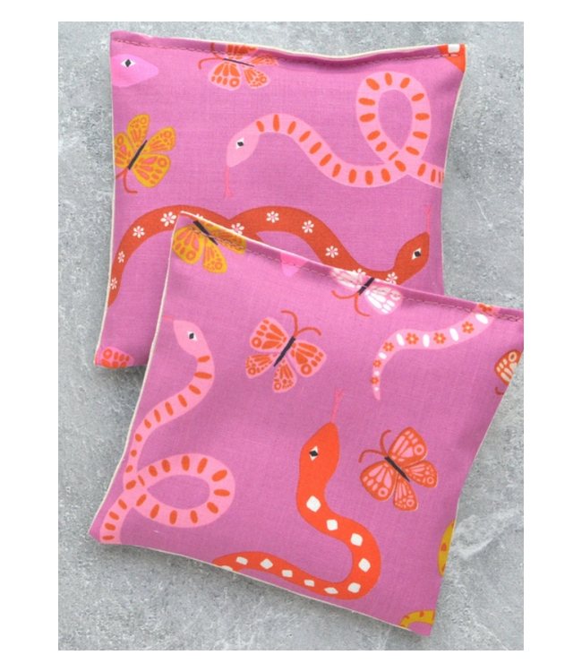 Lucky Snakes in Pink Lavender Sachet Bundle