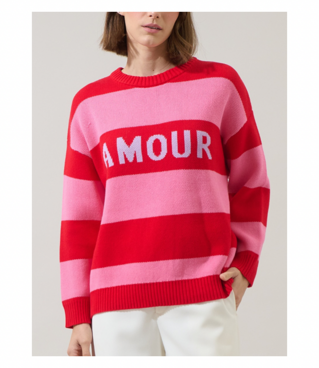Amour Stripe Sweater