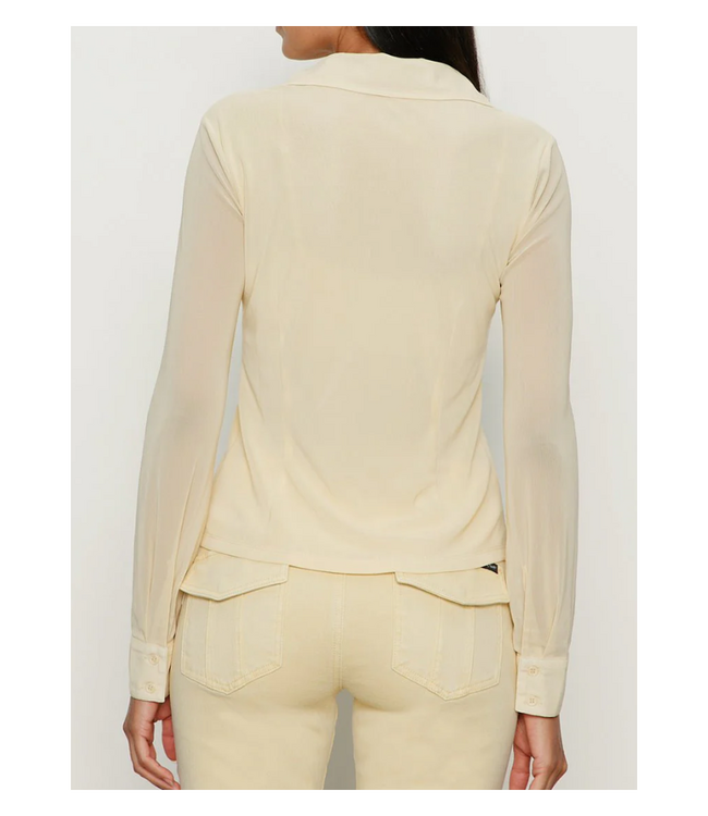 Fitted Mesh Button Down