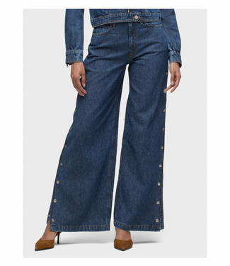 Hudson Jeans James HR Wide Leg W/Seam Side Snaps