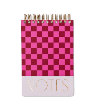 Large Chunky Notepad - Burgundy + Pink