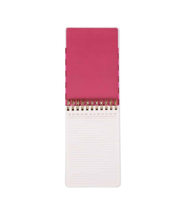 Large Chunky Notepad - Burgundy + Pink