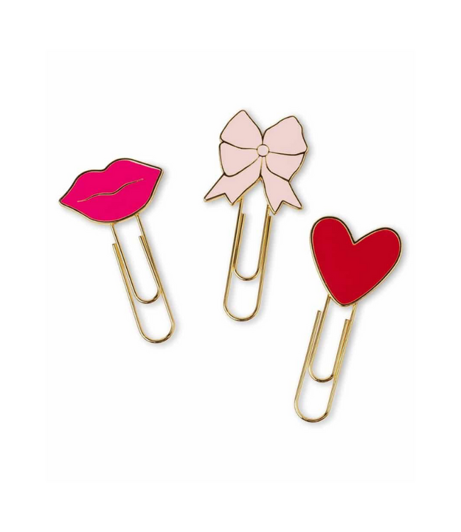 Set of 3 Paperclips - Love
