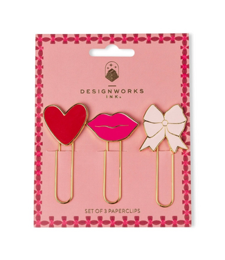 Set of 3 Paperclips - Love