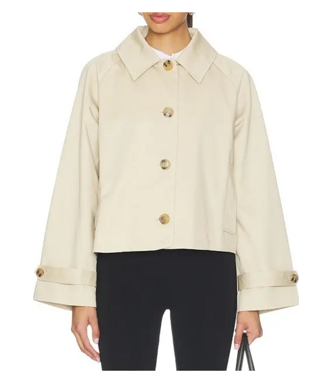 Wynn Cropped Trench Coat