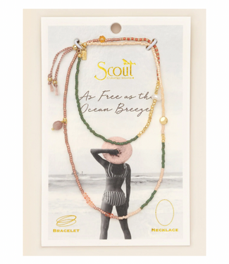 Mixed Media Wrap - As Free As the Ocean Breeze