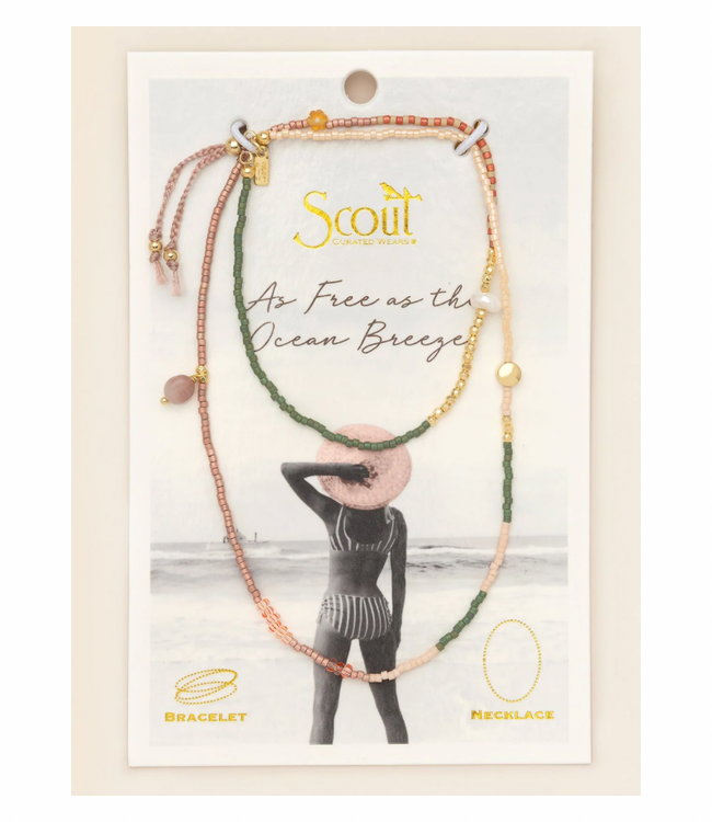 Mixed Media Wrap - As Free As the Ocean Breeze