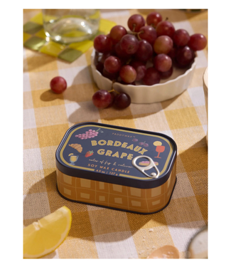 Bistro Tin Candle - Bordeaux Grape