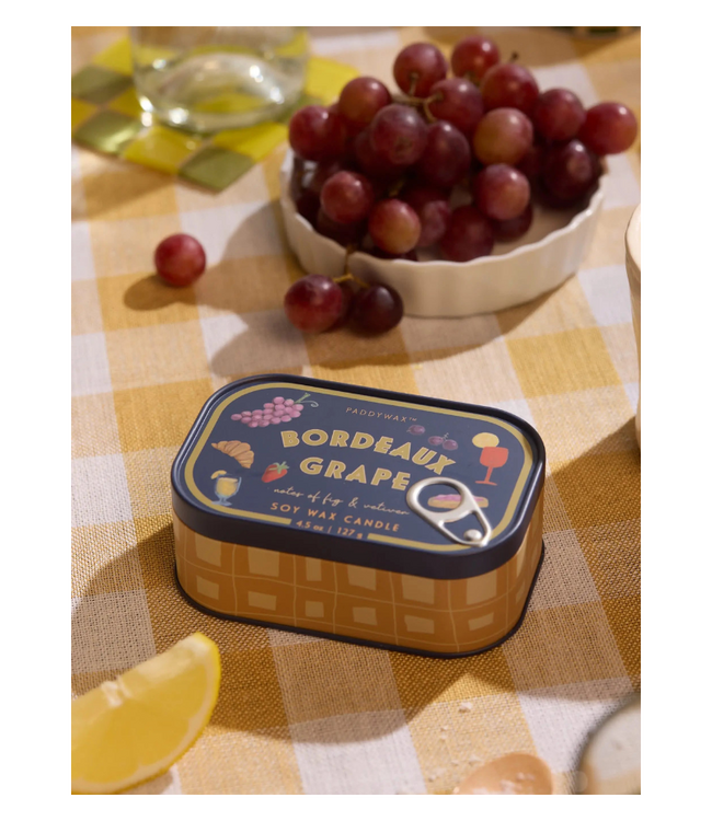 Bistro Tin Candle - Bordeaux Grape