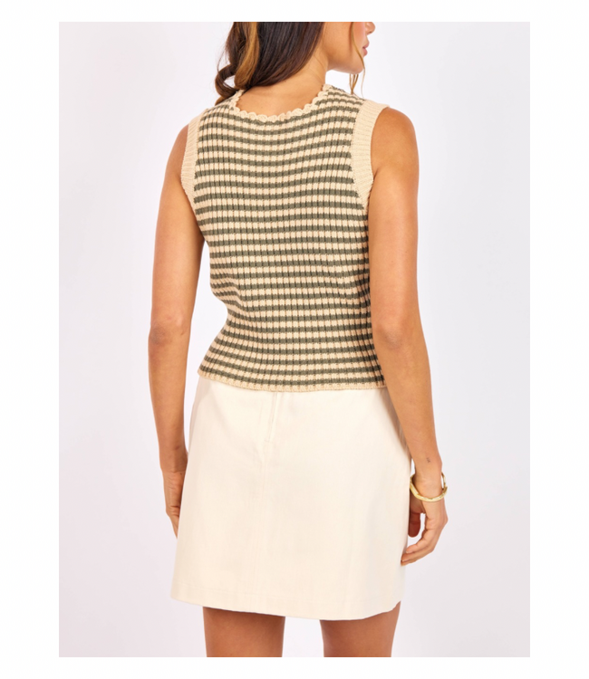 Mona Stripe Sweater Tank