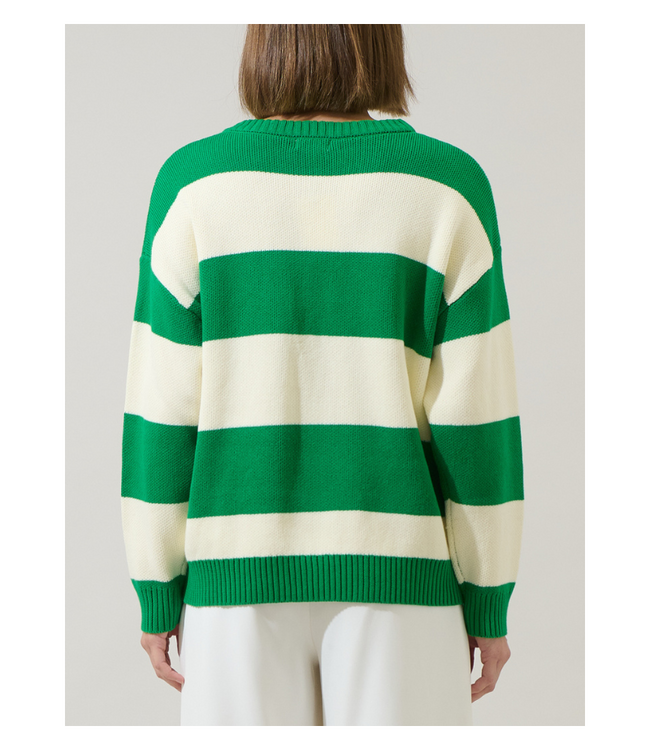 Tennis Striped Sweater