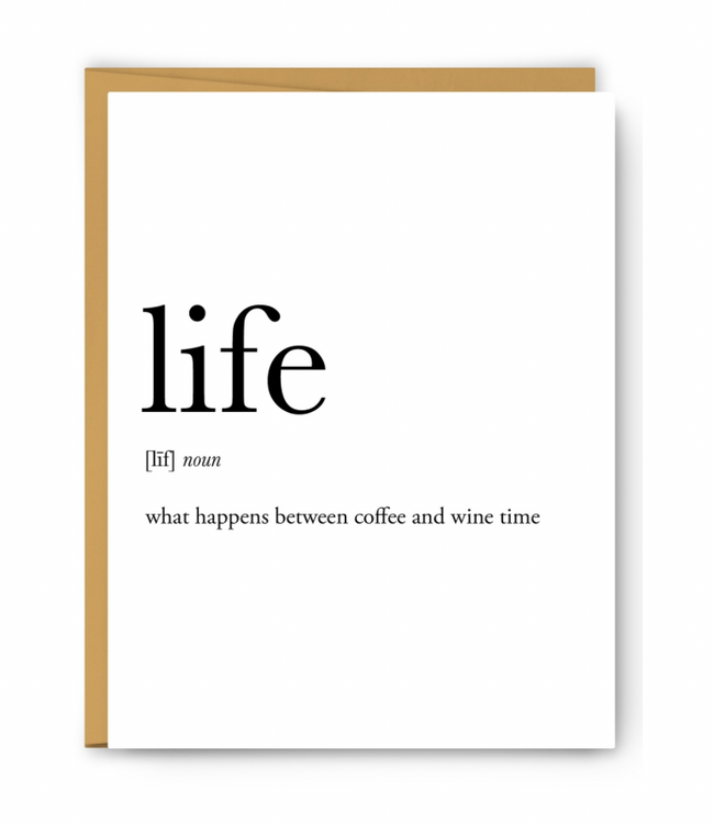 Life Definition Card