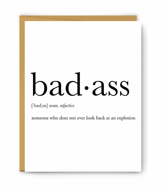 Badass Definition Card