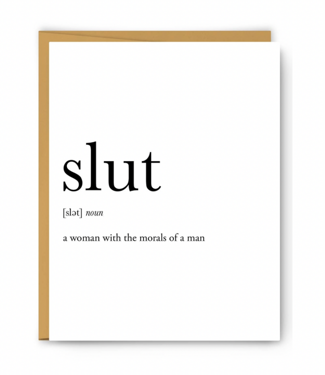 Slut Definition Card