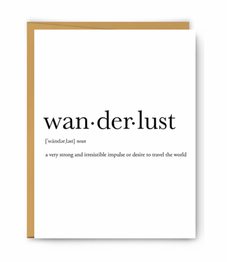 Wanderlust Definition Card