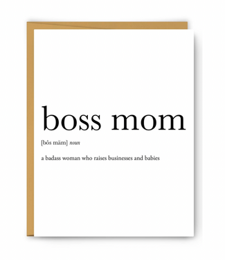Boss Mom Definition Card