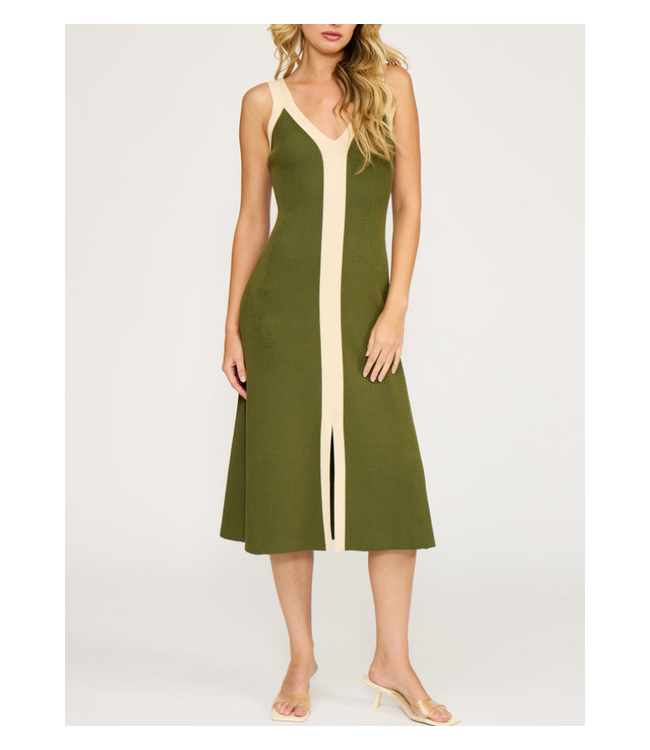 Analise Colorblock Midi Dress