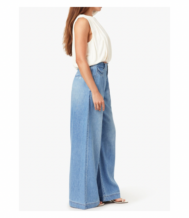 Pleated Denim Trouser