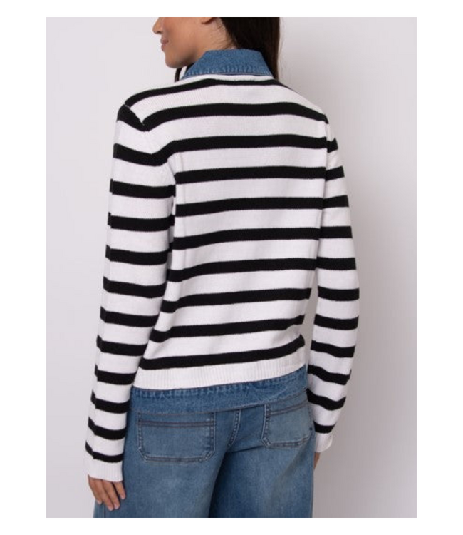Amorie Long Sleeve Denim Top