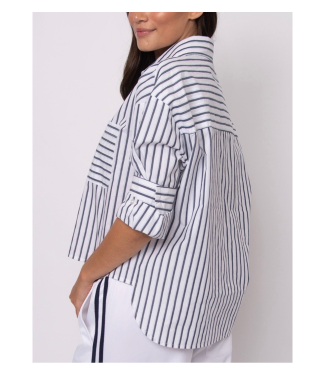 Kerwin Crisp Poplin Hi-Low Shirt