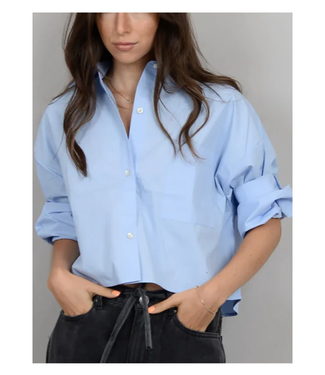 RD Style Kerwin Crisp Poplin Hi-Low Shirt