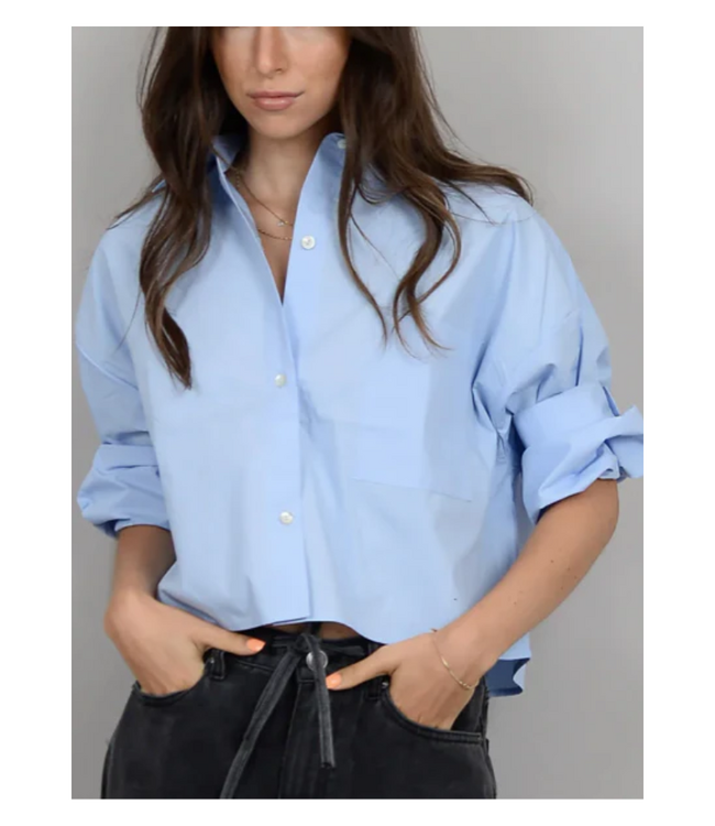 Kerwin Crisp Poplin Hi-Low Shirt