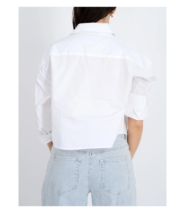 Kerwin Crisp Poplin Hi-Low Shirt