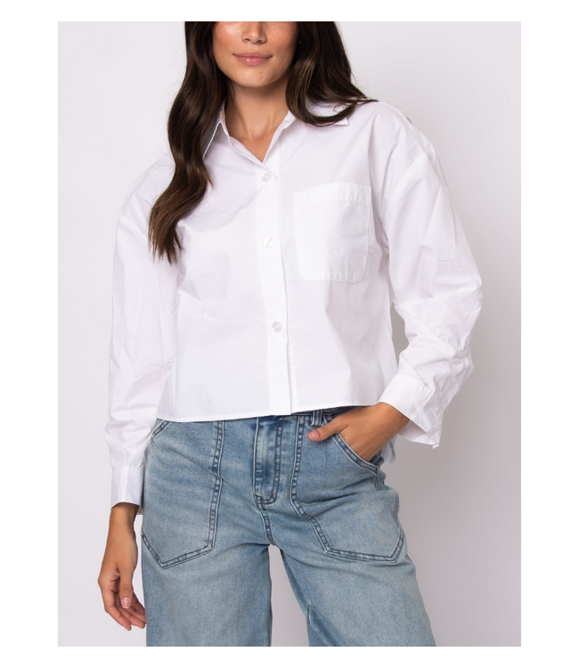 Kerwin Crisp Poplin Hi-Low Shirt