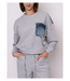 RD Style Lucie French Terry w/ Denim Pullover