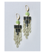 David Aubrey Olivine and Black Shoulder Duster Earrings