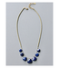 David Aubrey Navy Teardrop Necklace