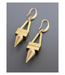 David Aubrey Geometric Hematite And Brass Earrings