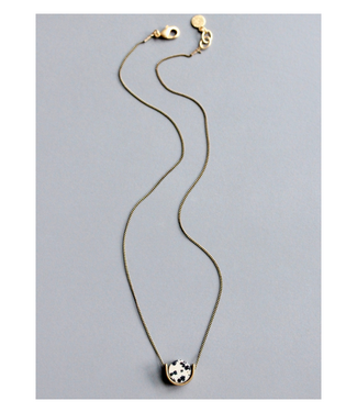 David Aubrey Mini Dalmatian Pendant Necklace
