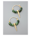 David Aubrey Small Glass and Spike Hoops