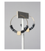 David Aubrey Geometric Hematite Hoop Earrings