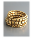 David Aubrey Gold Plated Hermatite Wrap Bracelet