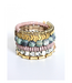 David Aubrey Green Jasper and Mauve Wrap Bracelet