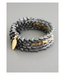 David Aubrey Hermatite and Brass Wrap Bracelet